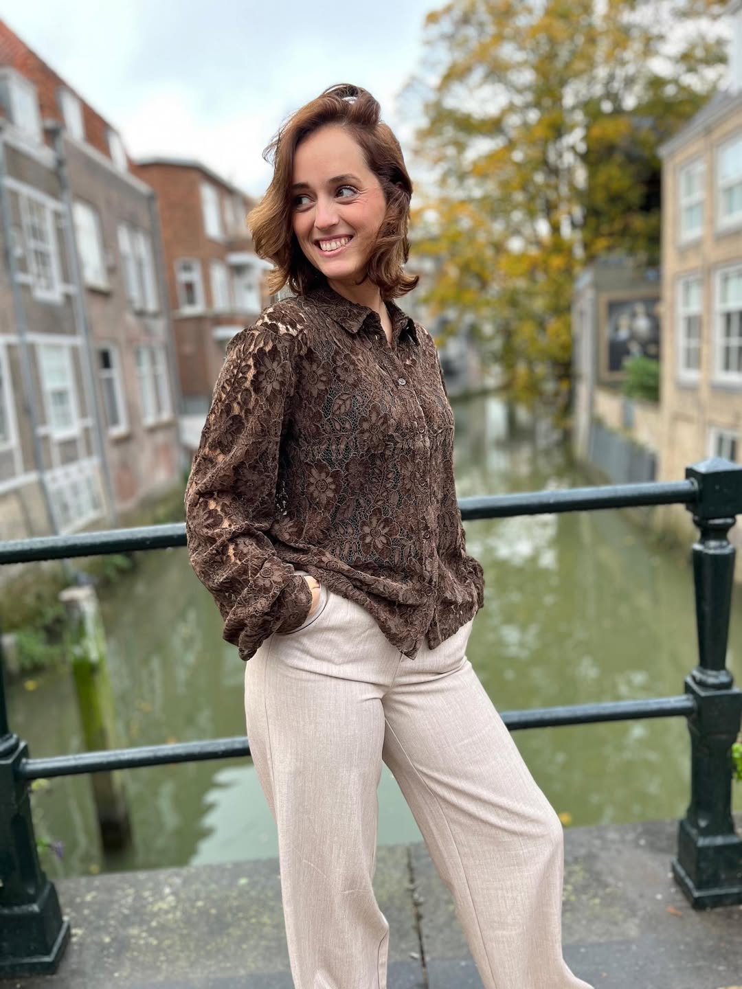 PCMOSELYN Shirt - Hot Fudge